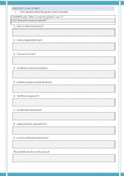 English worksheet: ABILITIES - CAN INTERROGATIVE FORM