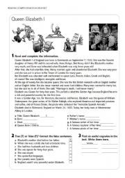 Reading - Simple Past  Worksheet