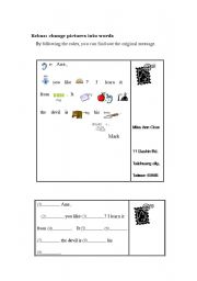 English worksheet: Rebus