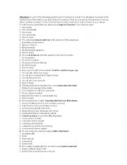 English Worksheet: english