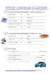 English Worksheet: comparison