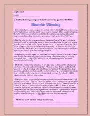 English Worksheet: Remote Viewing