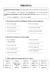 English Worksheet: Adjectives, Adverbs, Comparatives, and Superlatives