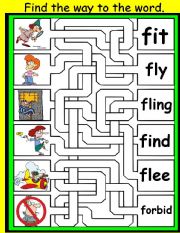 irregular verbs maze