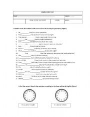 English Worksheet: Simple Past tense