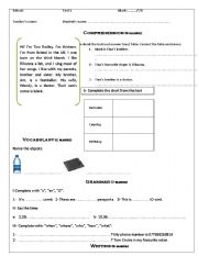 English Worksheet: test