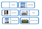 English Worksheet: People and Places in London domino game