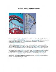 Reading comprehension-roller coaster