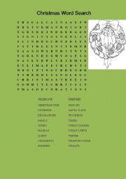 Christmas wordsearch