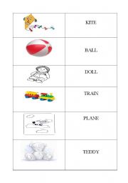 English Worksheet: toys memory