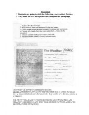 English worksheet: What`s the weather like?