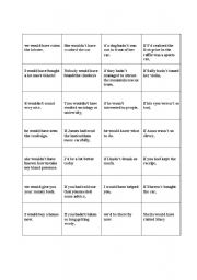 English Worksheet: domino on conditionals 