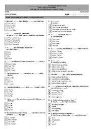 English Worksheet: Test for elementary level