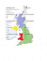 English Worksheet: United KIngdom quiz