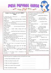 English Worksheet: PAST PERFECT TENSE