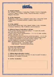 English Worksheet: Education in Britain