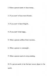 English worksheet: Slips to practice with SHOULD