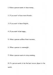 English Worksheet: Slips to practice with SHOULD