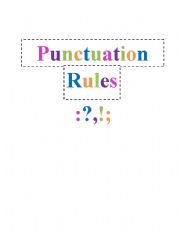 Beginning Punctuation Rules 1-10 (visuals)