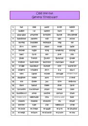 English Worksheet: Odd One Out