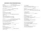English Worksheet: What youre made of lyrics