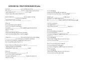 English worksheet: What youre made of lyrics