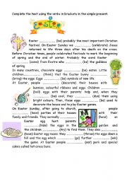 English Worksheet: easter