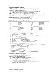 English Worksheet: expressing quantity