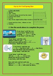 English worksheet: Day by Sir Cecil 