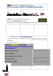 English Worksheet: A day out in London part 2