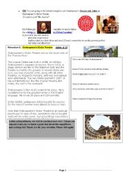 English Worksheet: A day out in London part 3