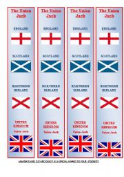 THE uNION jACK IN A BOOKMARK