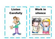 English Worksheet: Classroom rules