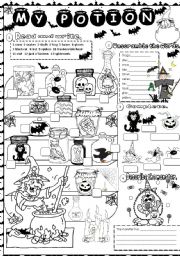 English Worksheet: halloween 
