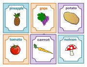 English Worksheet: Fruit, vegetables and food