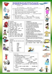 English Worksheet: PREPOSITION - IN ANCIENT CHINA - + KEY