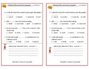 English Worksheet: school life theme 1