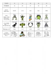 English Worksheet: Trivia Series_Body,Time & Routine