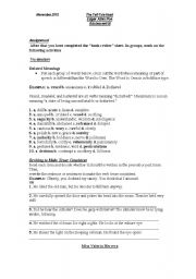 English worksheet: The tell tale heart
