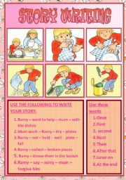 English Worksheet: story writing