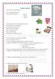 English Worksheet: pocket money