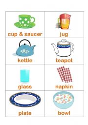 English Worksheet: kitchen item1