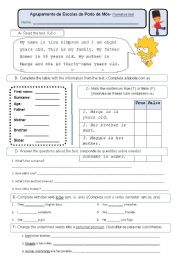 Formative Test: ID and family 5th grade