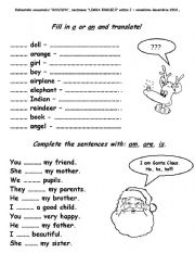 English worksheet: fill in 