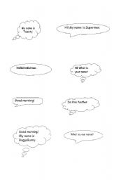 English worksheet: Greetings