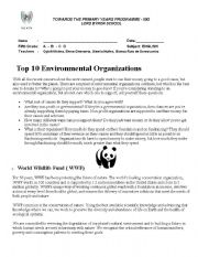 Environmental Organizations