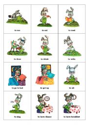 English Worksheet: Action Verbs Part I