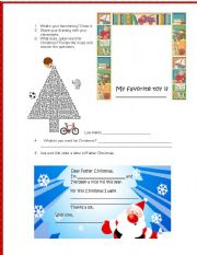 English Worksheet: Christmas Toys 2