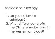 English Worksheet: Zodiac