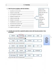 English worksheet: Test - Jobs Part II